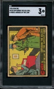 1936 GUM INC G MEN & HEROES OF THE LAW 125 CAPTURING THE KILLERS SGC VG 3 NS