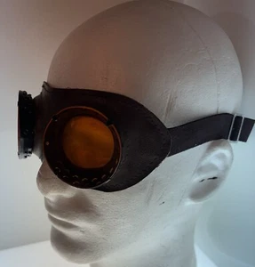 Vintage 1960’s Safety Goggles. Antique, Steampunk, Sunglasses, Motorcycle - Picture 1 of 4
