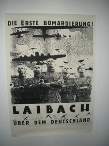 Vtg 1980's RARE Laibach Slovenia NSK Neue Slowenische Kunst Art Work Poster! - Picture 1 of 9