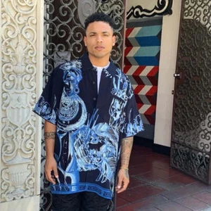 Herrenhemd Pelle Pelle Navy | Himmelblau Button Down Neu mit Etikett - Bild 1 von 5