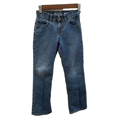Place Boys Size 6 Blue Solid Straight Leg Jeans - Image 1 of 4