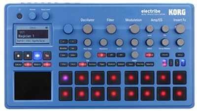 KORG Synthesizer Sequencer Electribe2 BL Electr Live 2 Metallic Blue Dance Music - Image 1 of 3