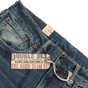 Ralph Lauren Double RL (RRL) NWT Slim Denim Jeans Size 30 US Blue 100% Cotton - Picture 1 of 16