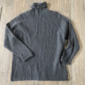 MARIELE WAITHE By FORTE SZ Large 100% Cashmere Sweater Charcoal. $250 - Picture 1 of 6