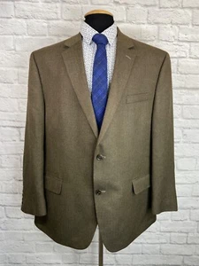 Usado en excelente estado! ABRIGO DEPORTIVO CLÁSICO ESPIGA MARRÓN IZOD PARA HOMBRE BLAZER 48R - Imagen 1 de 8