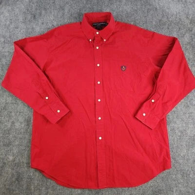 Ralph Lauren Tilden рубашка большой гольф красный твердый длинным рукавом карман на пуговицах - Изображение 1 из 4