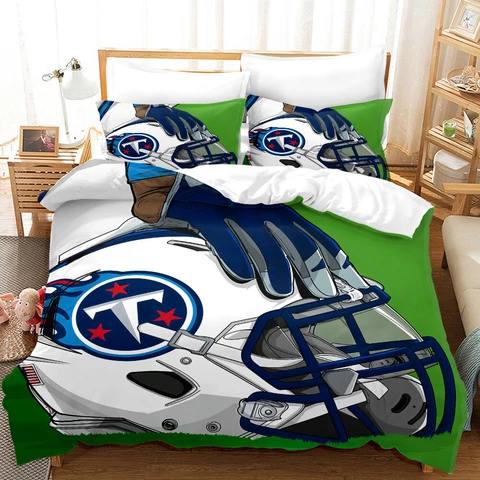 Tennessee Titans Bedding Set Duvet Cover Quilt Cover 2 Pillowcase US size Gift Cover