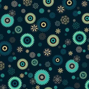 Michael Miller - Magnificent Peacock - Festive Medallion - Dark Teal, Fabric BTY - Picture 1 of 6