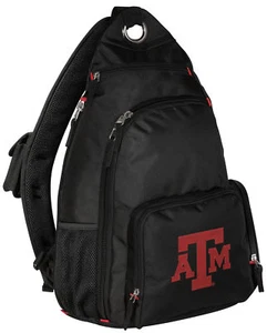 Texas A&M Crossbody BackpackTAMU Single Strap Backpacks BALLISTIC NYLON! - Picture 1 of 4