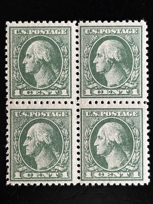 US STAMPS SCOTT # 525 1918 1c MNH Block of 4! SEE IMAGES! CV ~ $30.00 - Image 1 of 4
