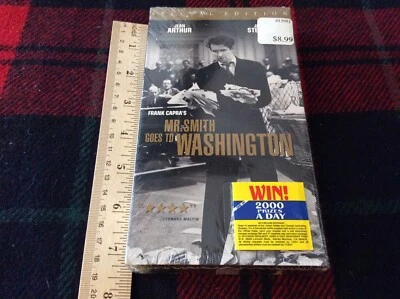 FACTORY SEALED~Mr. Smith Goes to Washington~VHS~James Stewart~Frank Capra~Movie! Foto 1 de 3