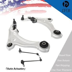 4Pcs Fit For Nissan Maxima 2009-2014 Front Lower Control Arm + Sway Bar Link - Picture 1 of 9