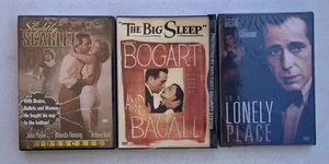 Lot 3 Film Noir Classic DVD The Big Sleep In A Lonely Place Slightly Scarlet New - Bild 1 von 4