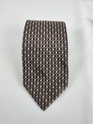 Bruno Piattelli Roma 100% 真丝手工制作领带几何图案 — 第 1/4 张图片