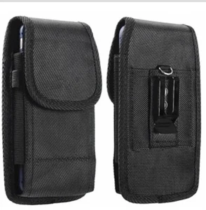 Nylon Canvas Fabric Belt Holster Pouch XL Large- hold Up to 7 inch (black) - Picture 1 of 2