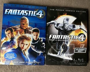 Fantastic Four + Rise of the Silver Surfer DVD Lot 2 Movie Set Widescreen 2-Disc - Picture 1 of 12