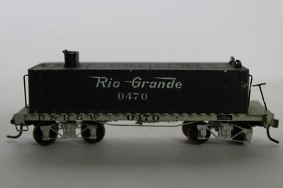 Vtg Pacific Fast Mail Unitah D & RGW Brass Hon3 Auxiliary Water Car, #0470 - Image 1 of 4