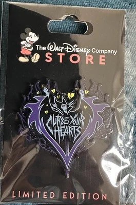 Prendedor Disney 2025 DEC Día de San Valentín Villanos Maléfica Bella Durmiente LE 250 Foto 1 de 2