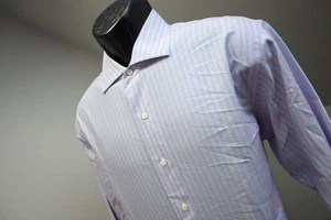 Brooks Brothers Dress Shirt Regent Button Up Striped Mens Sz Large 16.5 34/35 - Picture 1 of 7