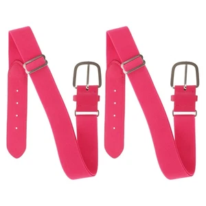  2 Pezzi Cintura Baseball Giovanile Ragazza Rosa Regolabile Squadra Softball Elastica - Foto 1 di 12
