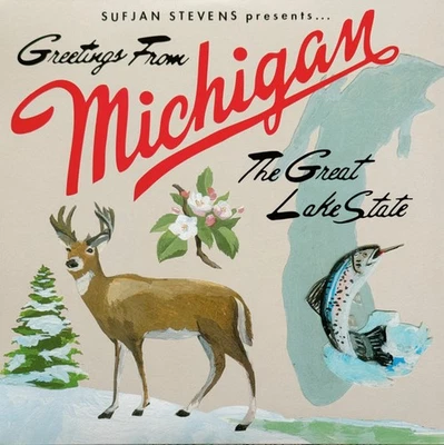 Sufjan Stevens "Greetings From Michigan" Color Vinyl Record (UM/MSU Edition) Foto 1 de 4