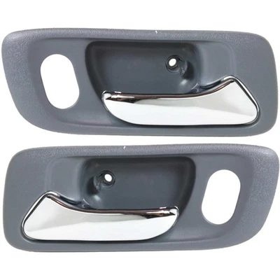 Door Handle Set For 1998-2002 Honda Accord Front Inner Gray Housing 2Pc Foto 1 de 4