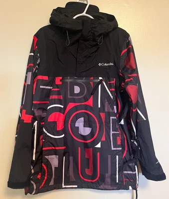 Columbia Sport Pullover Anorak SPELLOUT Chaqueta Negra Roja Para Hombre’s M Esquí Ventilaciones ¡BONITO! Foto 1 de 4