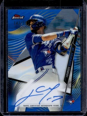 2020 Finest Lourdes Gurriel Jr. Auto Blue Refractor #142/150 Jays - Image 1 of 2