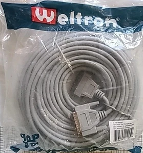 100FT IEEE 1284 Printer Cable DB 25 PIN Male to 36 Pin Male Cable Weltron - Picture 1 of 7
