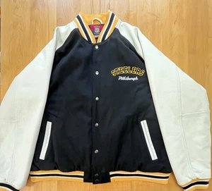Gridiron Classic Old School Pittsburgh Steelers Letterman Jacke Xl Wolle Leder - Bild 1 von 23