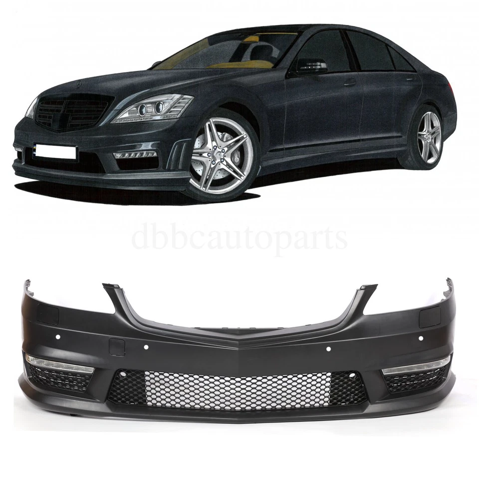 Front Bumper Cover W/PDC For Mercedes Benz 2010-2013 W221 S-Class W/O DRLs - Image 1 of 4