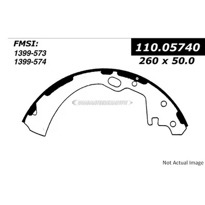 For Nissan 720 Frontier Pickup D21 Centric Rear Brake Shoe Set TCP - Image 1 of 2