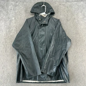Helly Hansen Jacket Mens Small Green T Snap PVC Foul Weather Sailing Coat - Picture 1 of 8