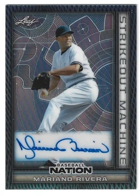 Hoja Nación de Béisbol 2025 Mariano Rivera Automático SMA-MR1 Platino Prismático 1/3 Foto 1 de 2