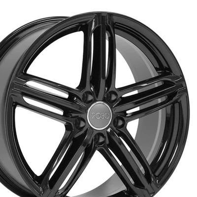 18 inch Black 58840 Wheel Fits Audi A4, A6, Volkswagen GTI, Golf RS6 Style ET45 - Image 1 of 4