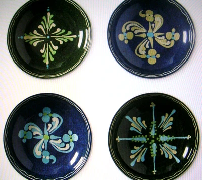 WILLIAMS SONOMA AERIN PANAMÁ DIP BOWLS 5 3/4" DIA CUATRO GRES PORTUGAL NUEVO CON ETIQUETAS Foto 1 de 4