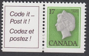 Canada - #789as Queen Elizabeth II Booklet Stamp, Perf. 12 x 12.5 - MNH - Picture 1 of 1
