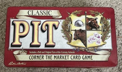 Vintage 1998 Classic Pit Tin Box Card Game Corner The Market Complete Board Game - Image 1 of 3