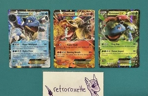 Pokémon TCG Charizard EX 11/83 Blastoise EX 17/83 Venusaur EX 1/83 Generations - Picture 1 of 8