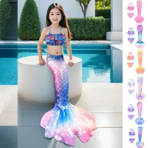 Mädchen Mode Badeanzug Badeanzüge Bikini Fisch Set für Mädchen - Bild 1 von 38