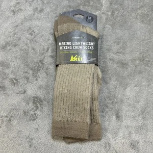 REI Merino Wool Hiking Socks Lightweight Crew Unisex Size Medium - Picture 1 of 6