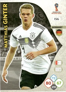 2018 Panini Adrenalyn XL FIFA Soccer World Cup Matthias Ginter Germany #156 - Picture 1 of 2
