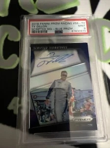 2018 Panini Prizm Racing Ty Dillon /75 #SS-TY MINT PSA 9 NASCAR Autograph - Bild 1 von 2