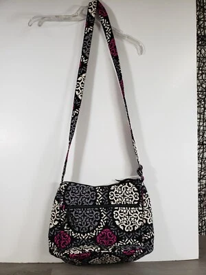 Vera Bradley Crossbody ZIP Bag RETIRED Canterberry Magenta ADJUSTABLE STRAP - Image 1 of 4
