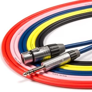 Tourgrade Female XLR to TRS Jack Lead. foxTWO Cable. Balanced, Mic, PA Speaker - Picture 1 of 9