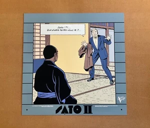 JACOBS SERIGRAPHIE BLAKE ET MORTIMER SATO 2 40 X 40 ARCHIVES NEUF - Picture 1 of 1