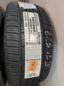 Two P245/45R18 Bridgestone Potenza Sport AS 100 W Tires - Picture 1 of 5
