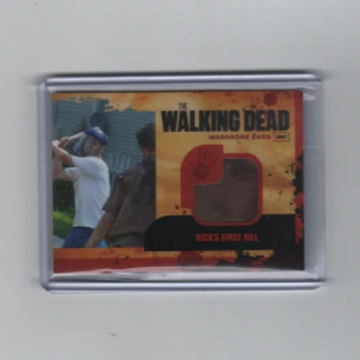 WALKING DEAD SEASON 1 ANDREW LINCOLN/RICK  EXCLUSIVE COSTUME CARD  FIRST KILL! - Image 1 of 2