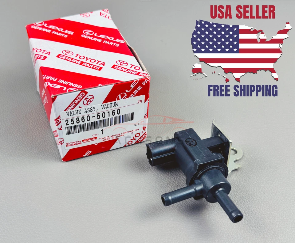25860-50160 GENUINE TOYOTA SEQUOIA TUNDRA GX470 SC430 VACUUM SWITCHING VALVE OEM - Image 1 of 4