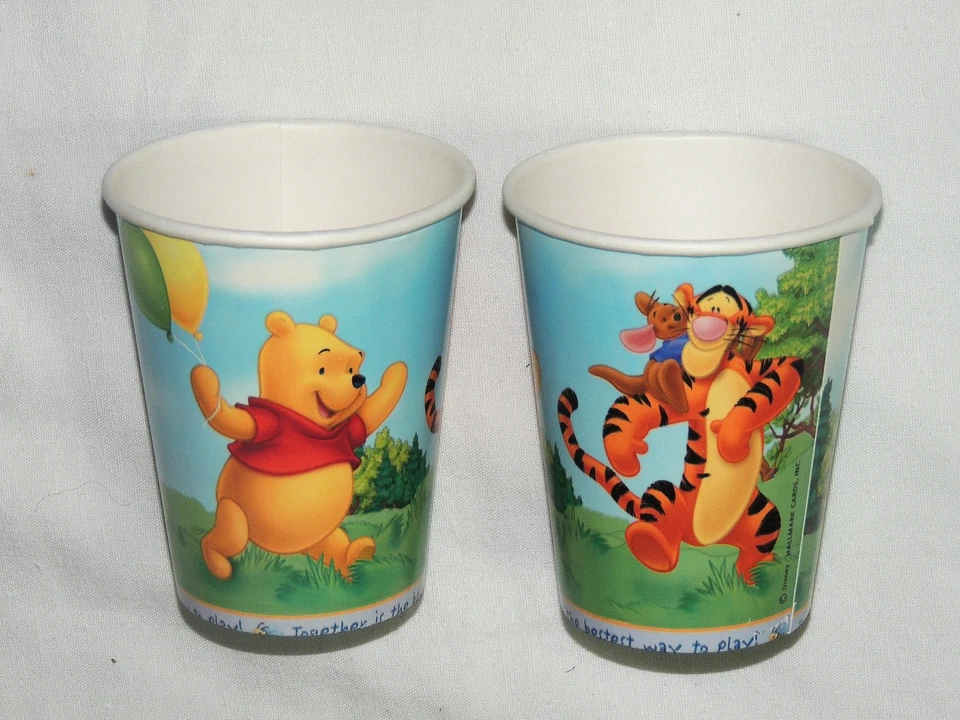 WINNIE THE POOH CELEBRATION S  8- PAPER CUPS 9 FL. OZ. -  , PARTY SUPPLIES - Image 1 of 1